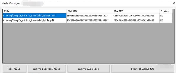 Hash Manager免費下載_Hash Manager（批量修改哈希值MD5）v1.1綠色版