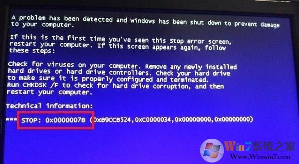 Win7系統(tǒng)裝XP遇到0x0000007B藍屏怎么辦？