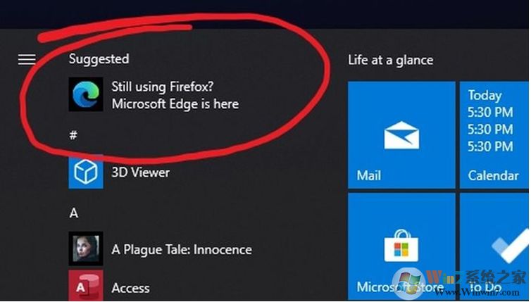 Win10開始菜單禁止Microsoft Edge瀏覽器推薦的方法