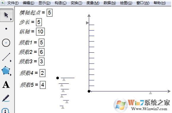 利用幾何畫板制作頻率分布直方圖的操作方法