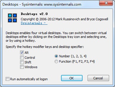 Sysinternals Desktops虛擬桌面 V2.0 英文綠色版