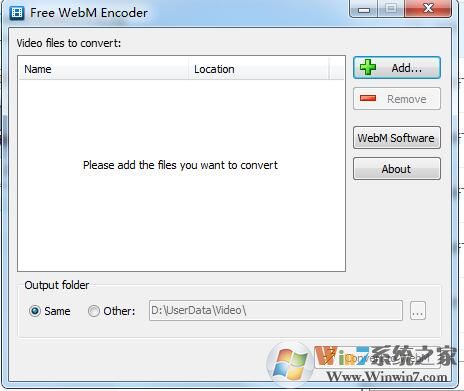 WebM格式轉換器(Free WebM Encoder)1.2綠色免費版