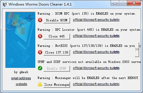 端口關(guān)閉工具下載_135/137/138/139/445端口關(guān)閉工具綠色版