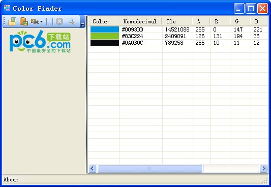 Color Finder下載|顏色編碼查詢軟件 V1.2綠色版