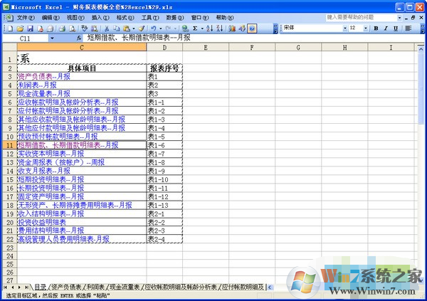 財務報表模板下載