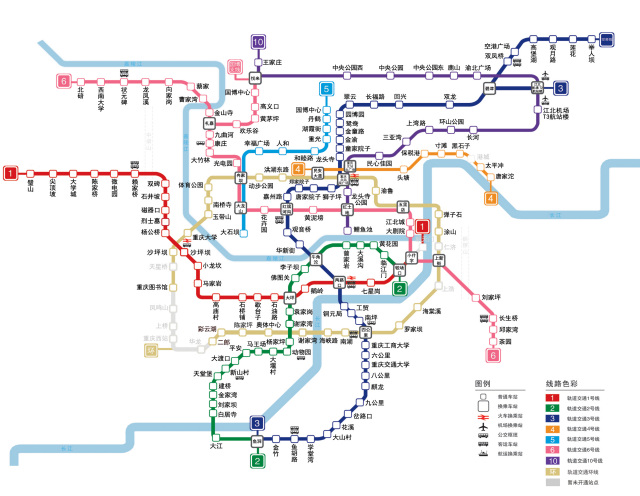 重慶軌道交通線路圖下載_重慶輕軌線路圖高清版