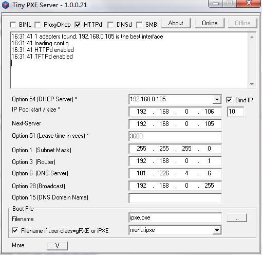 Tiny PXE Server漢化版(PXE服務(wù)器軟件) V1.0.0.20官方漢化版