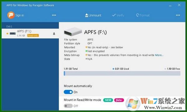 APFS for Windows