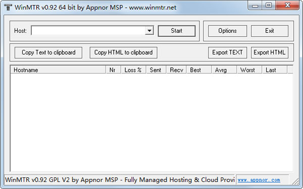 WinMTR可視化路由跟蹤工具 V1.1綠色版