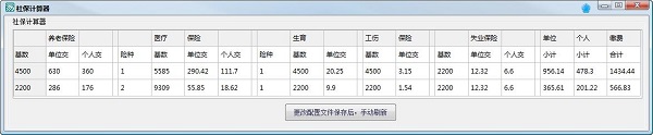 社保計算器2021