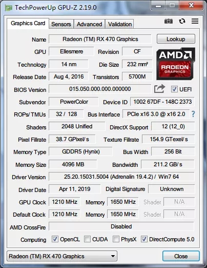 TechPowerUp顯卡檢測工具 v2.37綠色免費(fèi)版