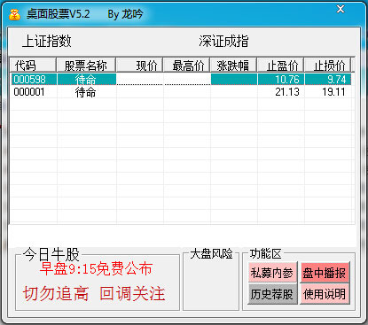 桌面股票精靈 V5.2綠色版