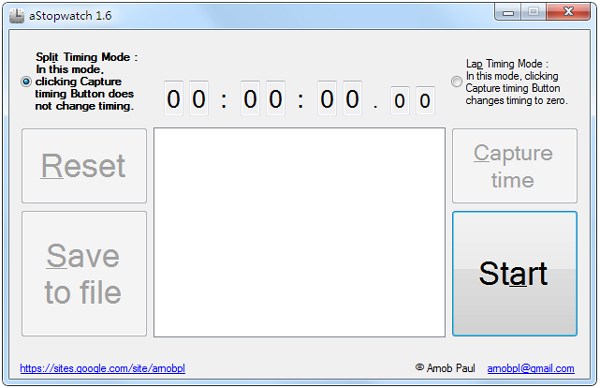 AStopwatch(桌面秒表計時器) v1.6免費版