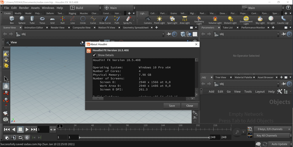 SideFX Houdini FX(電影特效軟件) v18.5.462中文版