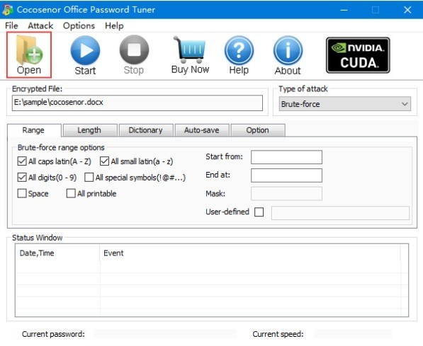 Cocosenor Excel Password Tuner最快的Excel密碼恢復(fù)工具 v3.5綠色版