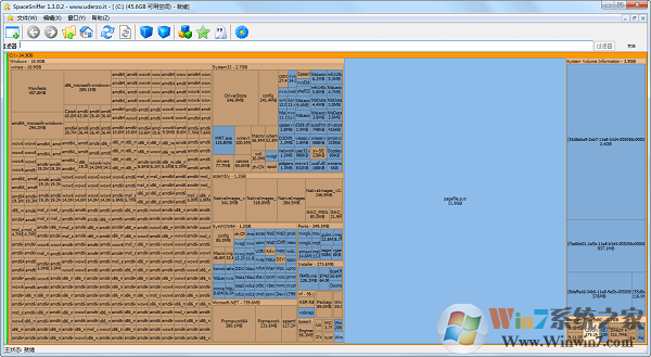 SpaceSniffer(硬盤/磁盤空間分析軟件) v1.3.0.2中文破解綠色版