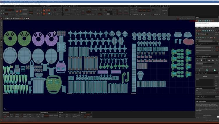 Rizom-Lab RizomUV Real/Virtual Space(三維模型展UV軟件) V2022.0.11破解版