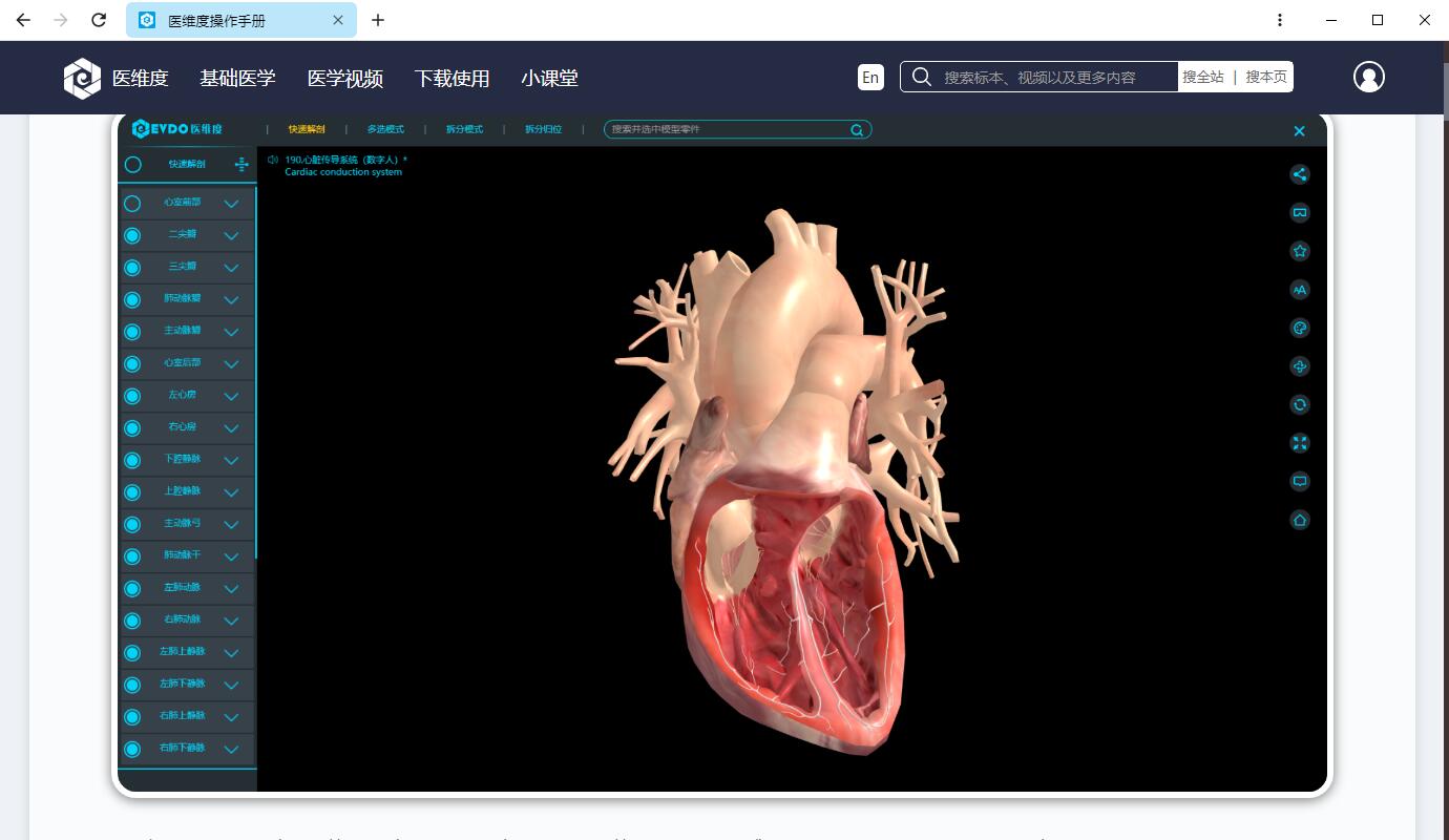 醫(yī)維度3D人體解剖軟件