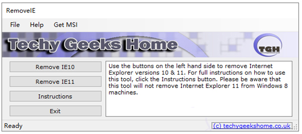 ie11卸載工具(RemoveIE) v3.4綠色版