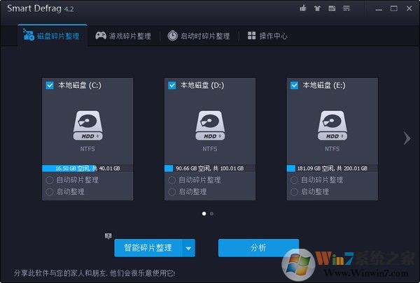 Smart Defrag(磁盤碎片整理) v7.3.0.228綠色便攜版