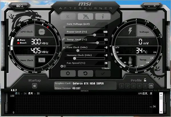 MSI Afterburner(微星小飛機(jī)) V4.6.6中文版