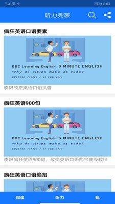 英語聽力閱讀