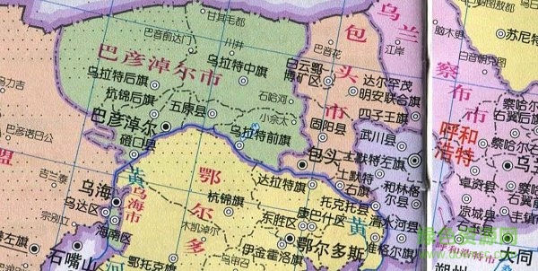 內(nèi)蒙古地圖電子高清版大圖(可放大)