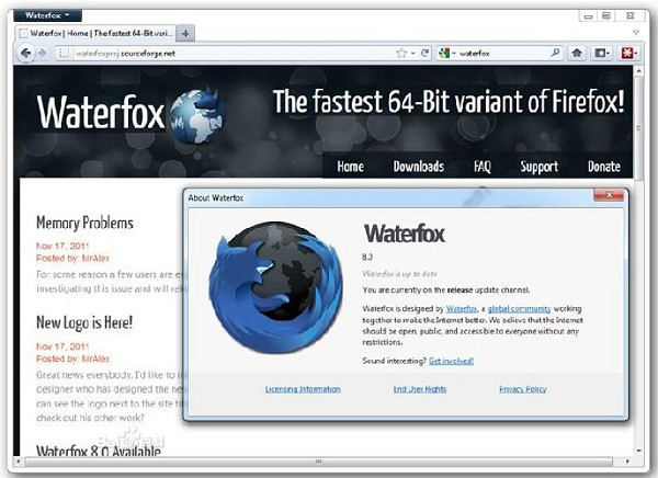 Waterfox中文版