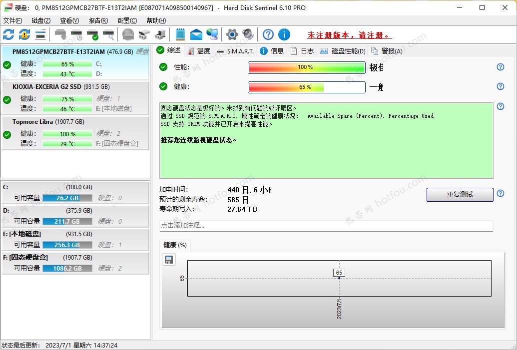 硬盤哨兵(Hard Disk Sentinel)中文破解版下載 V5.7綠色版